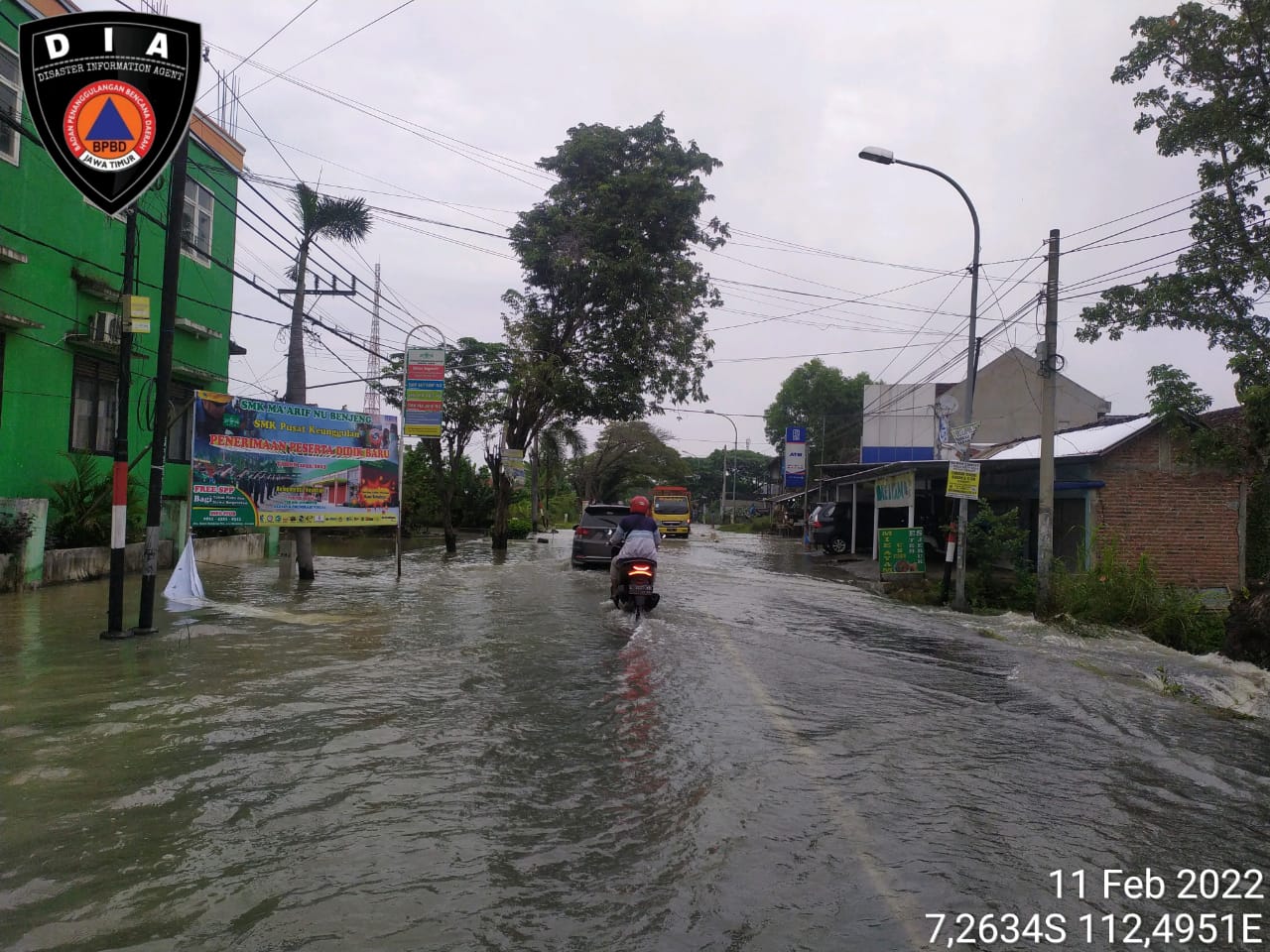 Banjir Luapan Kali Lamong Meluas ke 11 Desa di Kecamatan Benjeng dan Cerme
