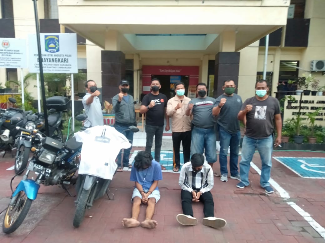 Tak Kuat Lihat Kunci Nempel, Dua Pemuda Surabaya Gasak Motor Saat Pemiliknya Tidur