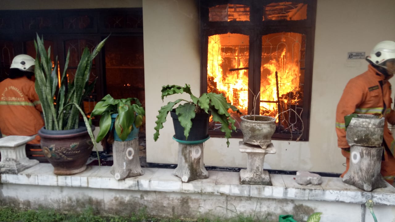 ODGJ Terbakar Dalam Kebakaran di Ngagel Jaya Surabaya