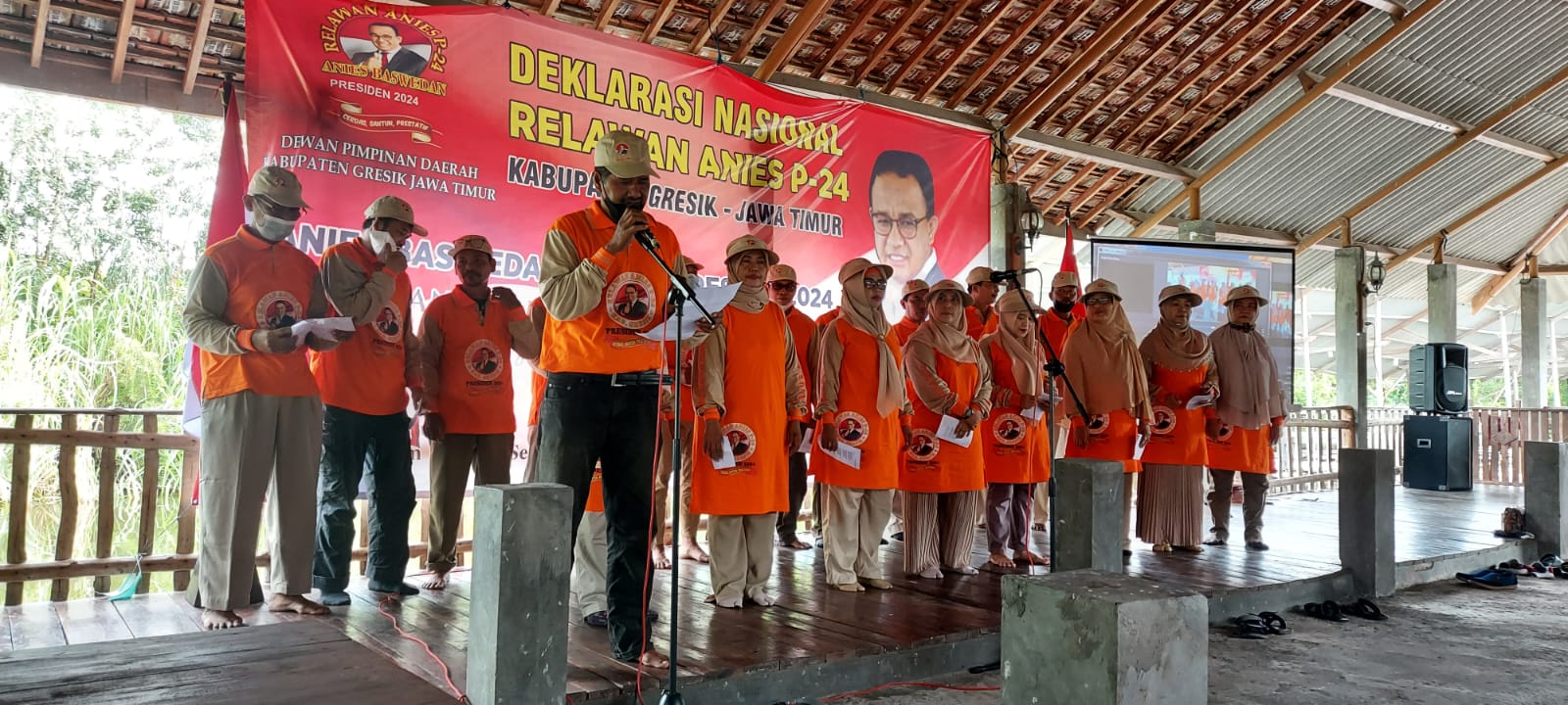 Relawan di Gresik Deklarasikan Anies Capres 2024