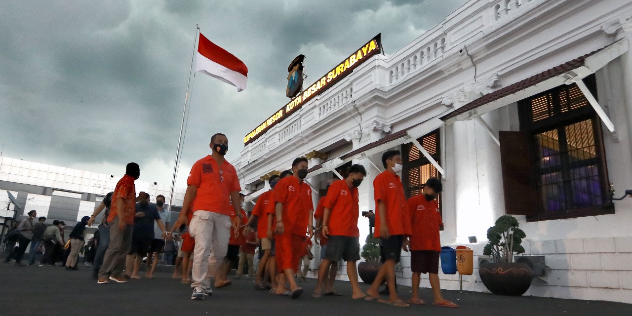 Puluhan Pelaku Kriminal Diringkus Polrestabes Surabaya