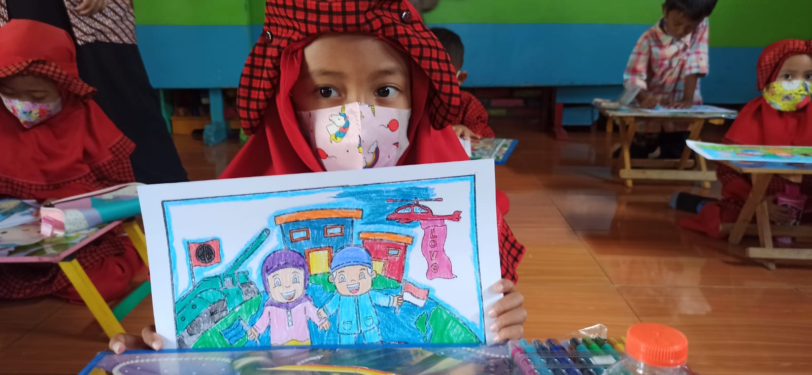 Puluhan Bocah TK Serukan Perdamaian di Rusia dan Ukrania