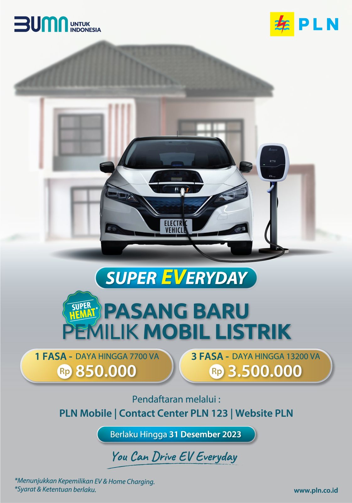 Ada Promo Super Everyday Bagi Pemilik Mobil Listrik dari PLN