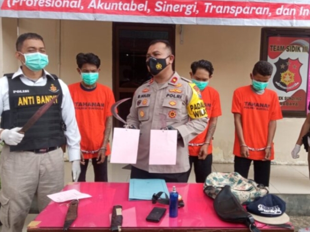 Berdalih Ngonten, Tiga Pemuda Berbahaya Ini Ditangkap Polisi