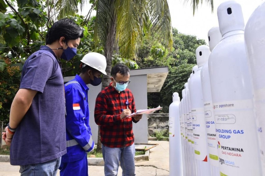 Subholding Gas Pertamina Salurkan 500 Tabung Oksigen Untuk 3 Rumah Sakit Di Jawa Timur