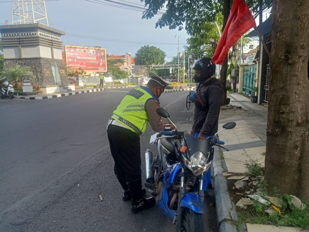 Polres Gresik Incar Pengendara Pakai Knalpot Brong, Ketahuan Langsung Ditilang