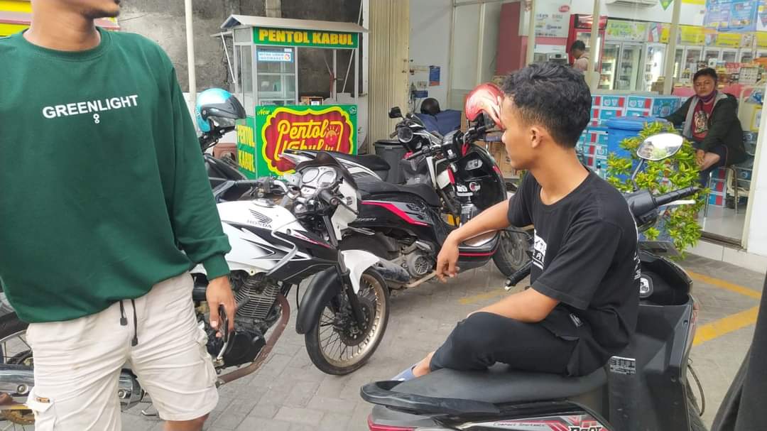 Pemilik Motor Tiger Yang Hilang Temukan Kendaraanya Melintas di Manyar