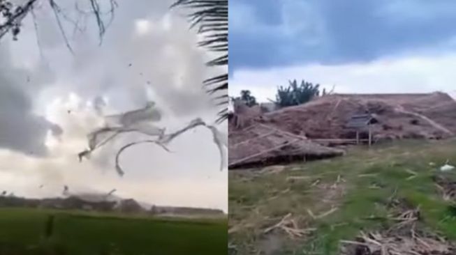 Angin Puting Beliung Terjadi di Jember Saat Idul Fitri