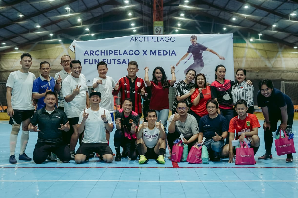 Serunya Halalbihalal di Lapangan Futsal Bersama Perwakilan Jurnalis Jatim