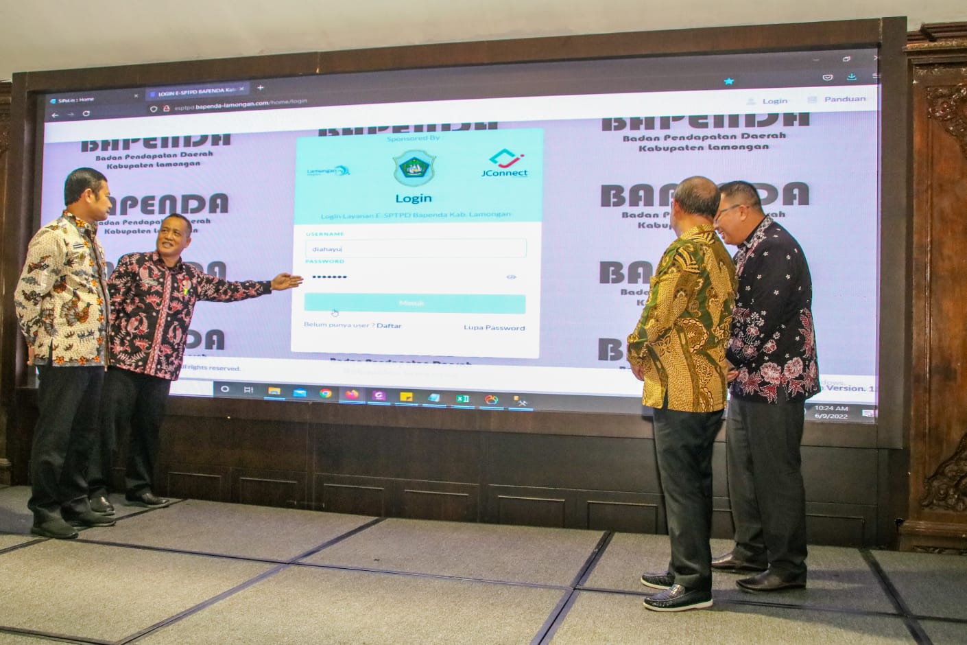Pemkab Lamongan Launching E-SPTPD dan E-BPHTB Guna Beri Kemudahan Wajib Pajak
