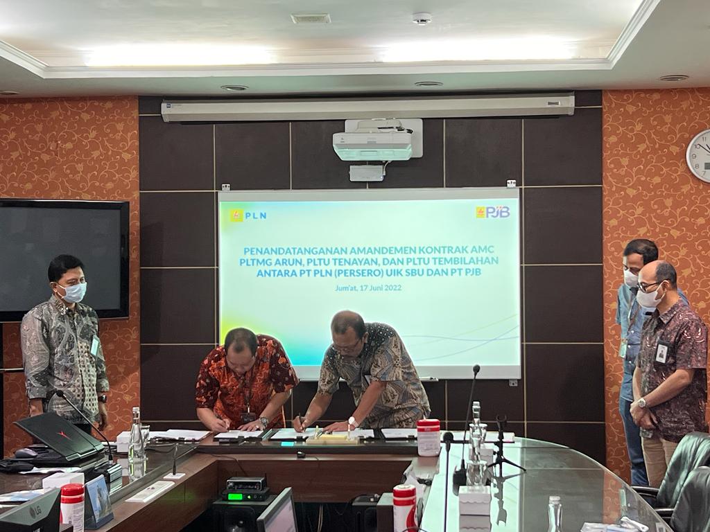 PJB Tandatangani Amandemen Kontrak AMC dengan PT PLN
