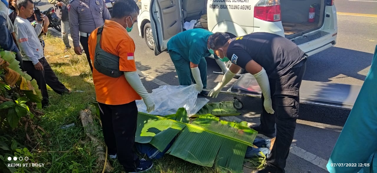 Diduga Korban Kecelakaan Tunggal, Wanita Muda ini Ditemukan Tewas di Pinggir Jalan Tulungagung