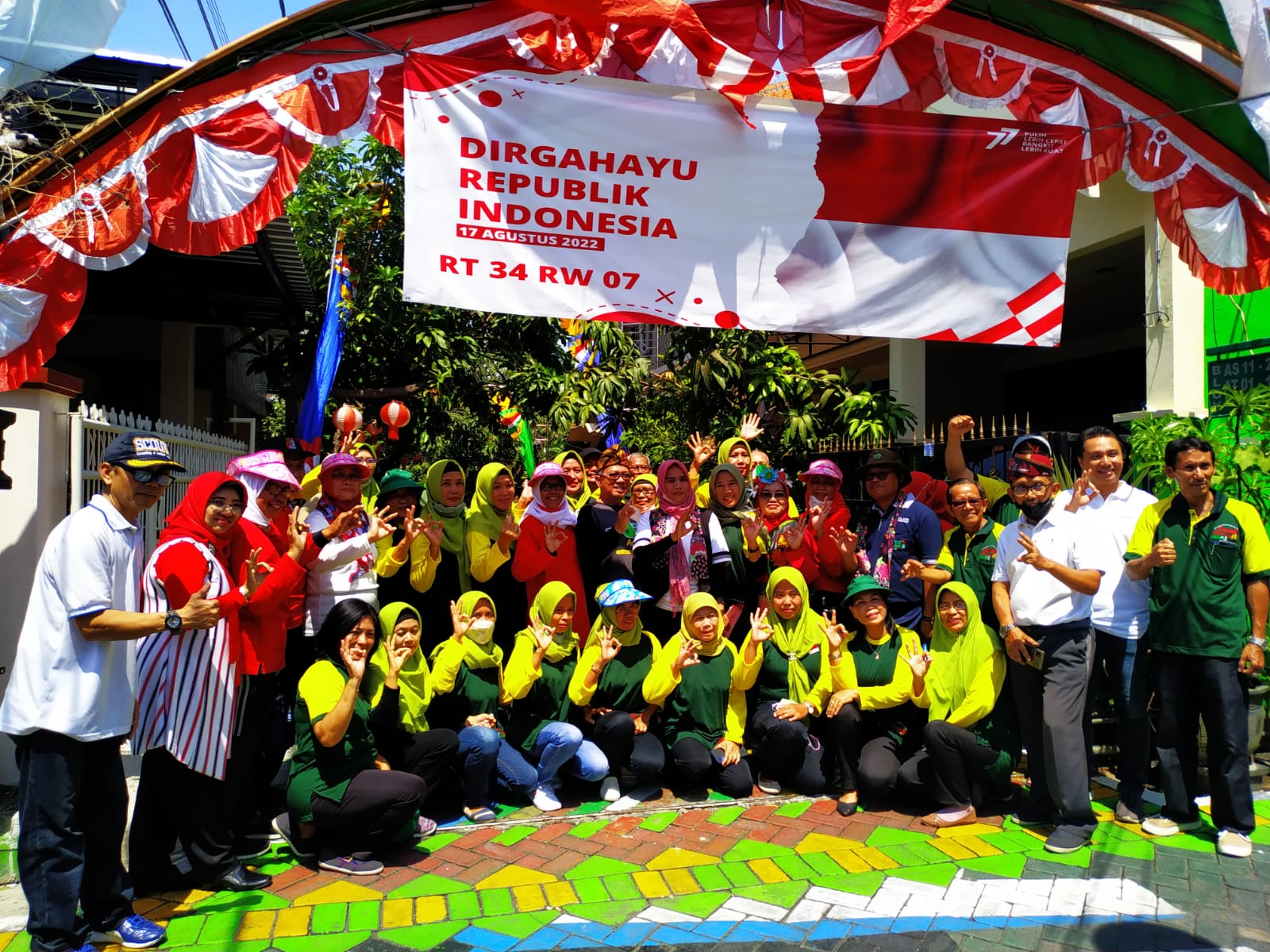 Semarak Kemerdekaan, Warga Perumahan Magersari Gelar Lomba Lingkungan bersih