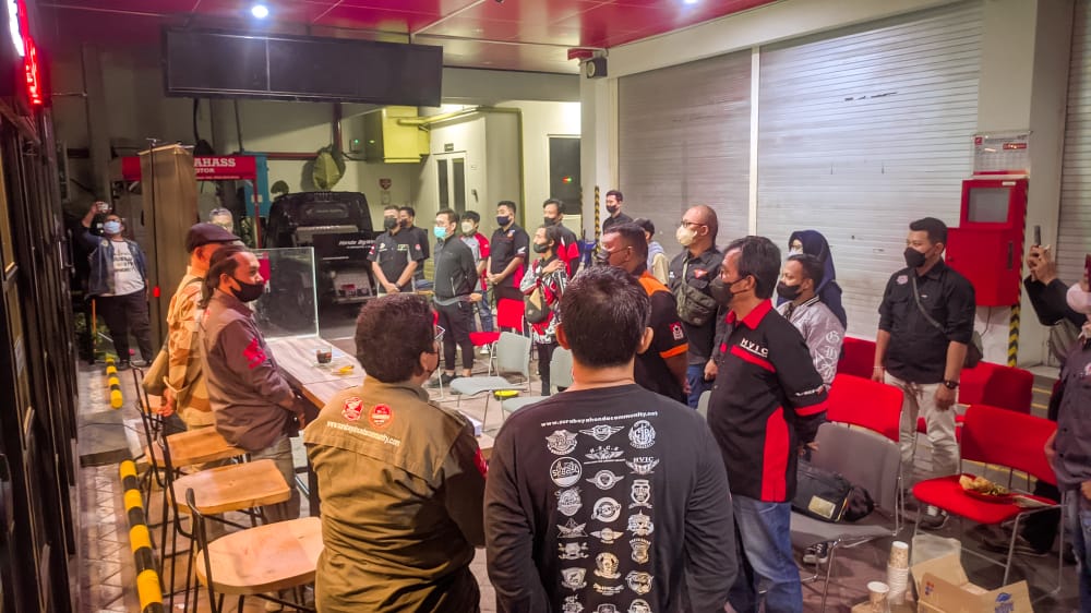 Sukseskan Mubes, Surabaya Honda Community (SHC) Gelar Kopdar di MPM Riders Cafe Surabaya