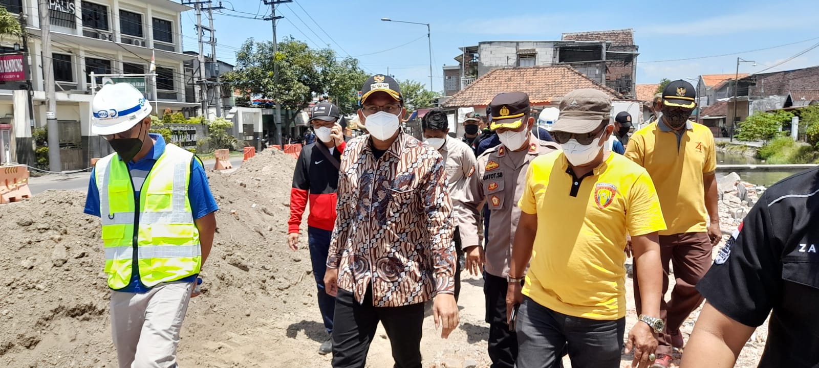 Sidak Proyek Flyover JPL 64 Krian, Bupati Soroti Masalah Kemacetan