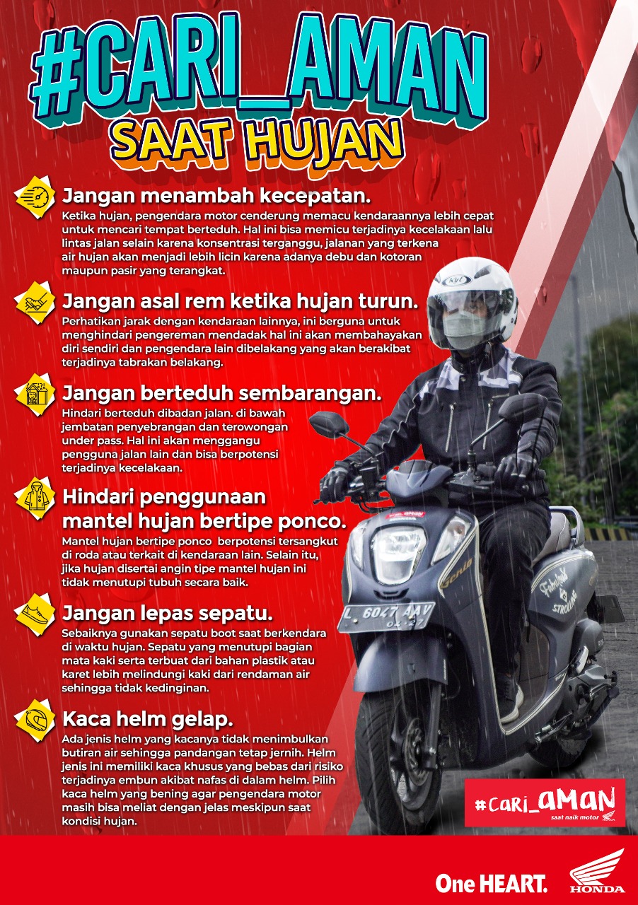 #Cari Aman Saat Hujan, Hindari Hal ini