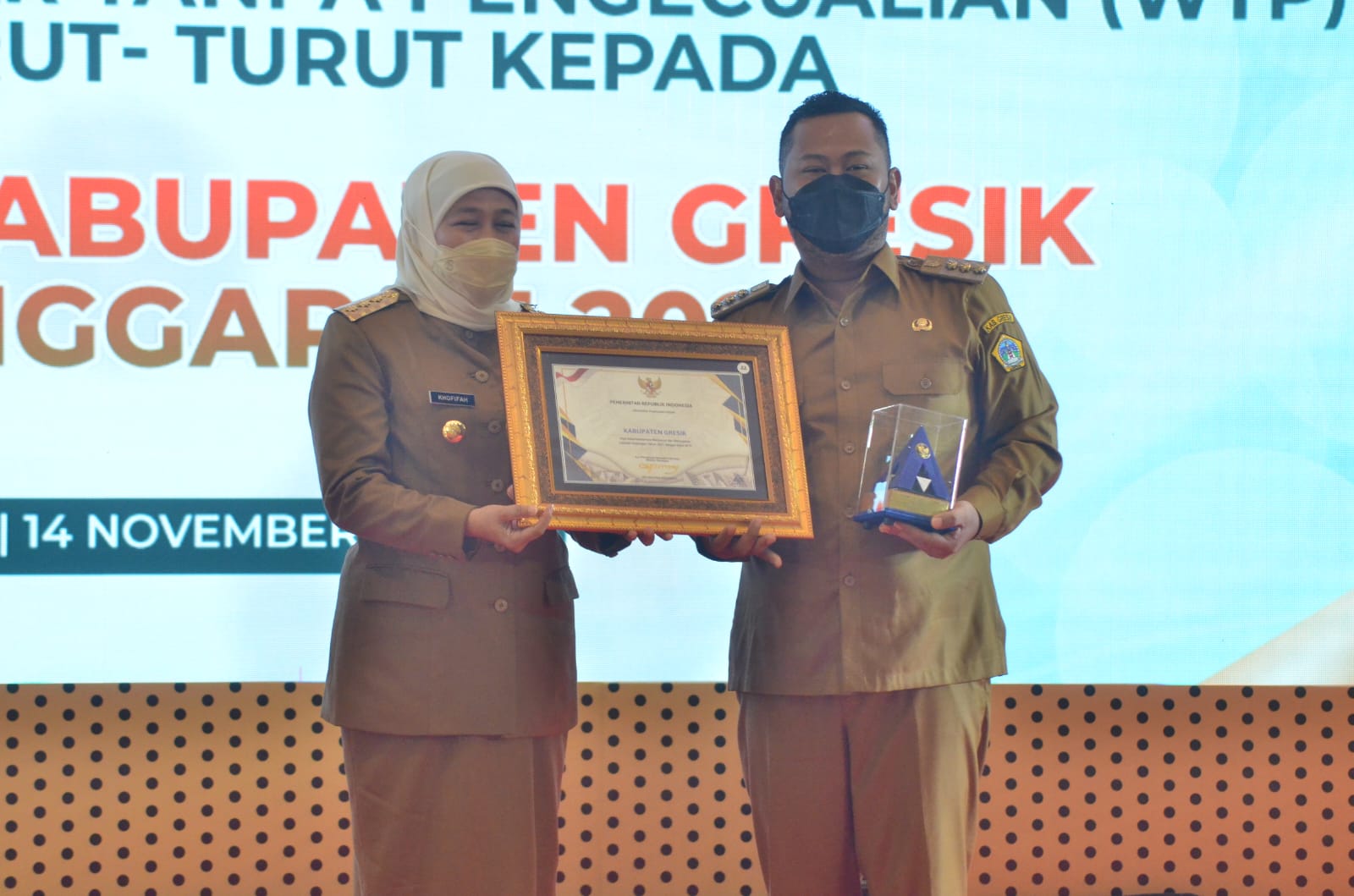 Raih Opini WTP 7 Kali Berturut-turut, Pemkab Gresik Diganjar Penghargaan Oleh Sri Mulyani