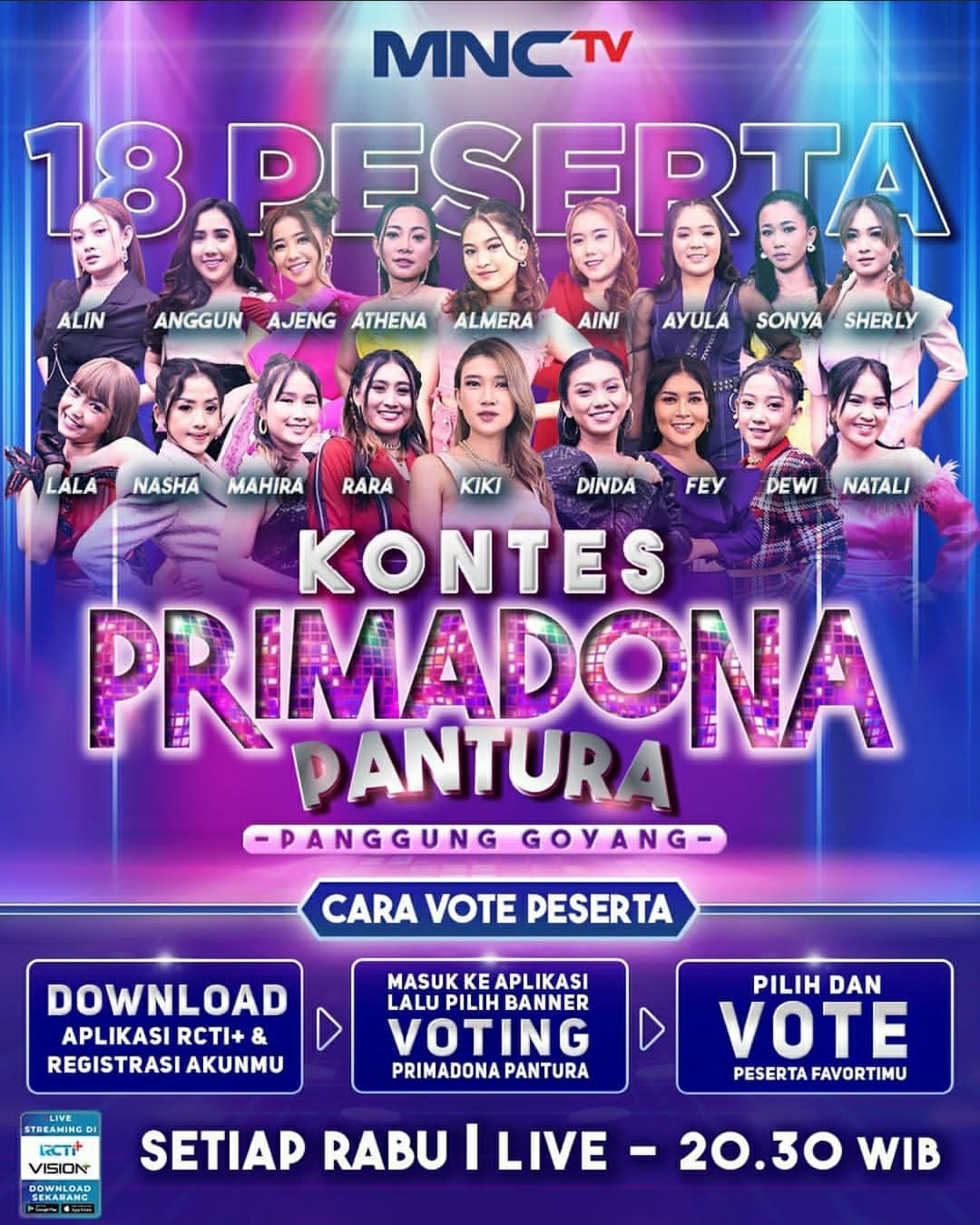 18 Primadona Pantura, Siap Bersaing di Panggung Kontes Malam Ini Live 20.30 di MNCTV