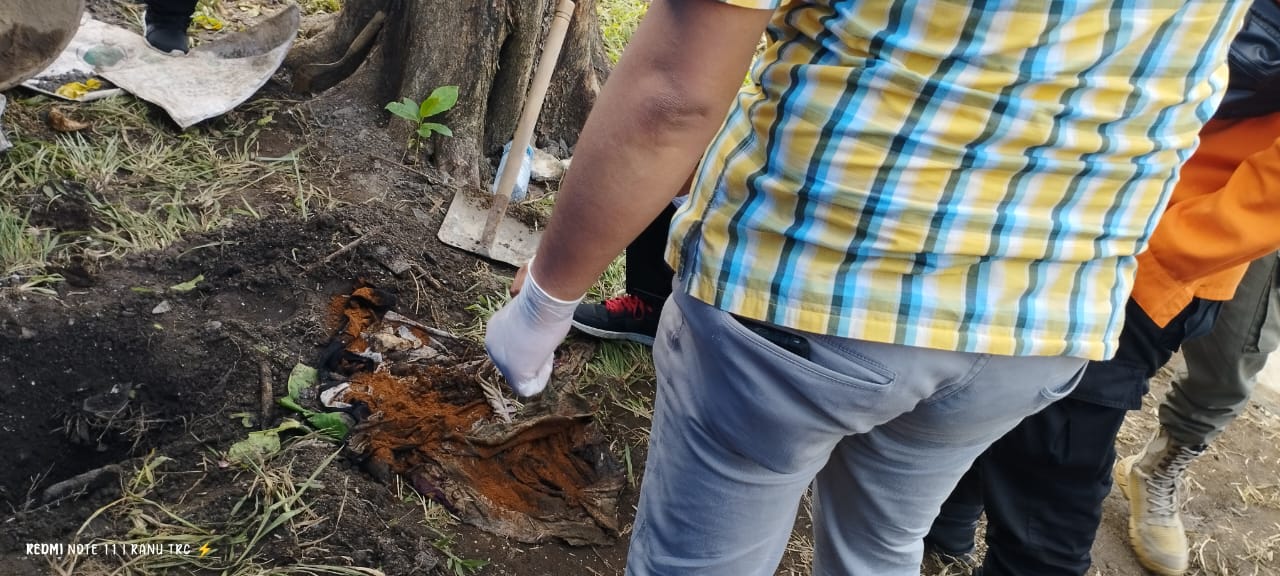 Gali Tanah, Warga Pabean Cantikan Temukan Orok Bayi