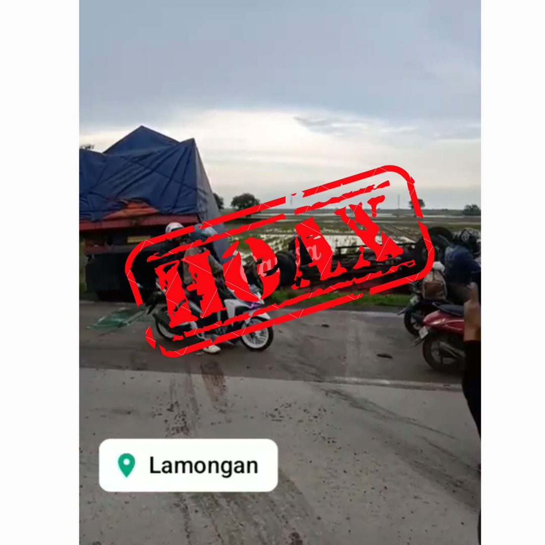 Video Viral Kecelakaan Maut di Lamongan Dipastikan Hoax