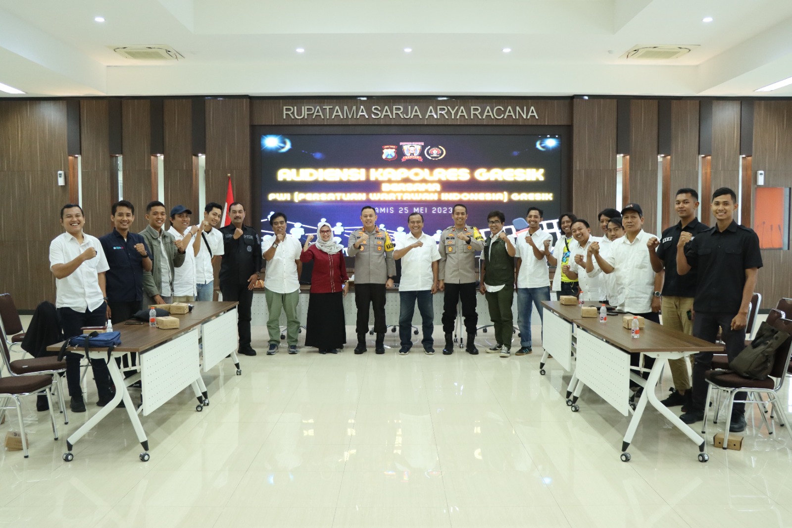 Hadapi Tahun Politik, Polres Gresik Ajak Insan Pers Jaga Kondusifitas Kamtibmas