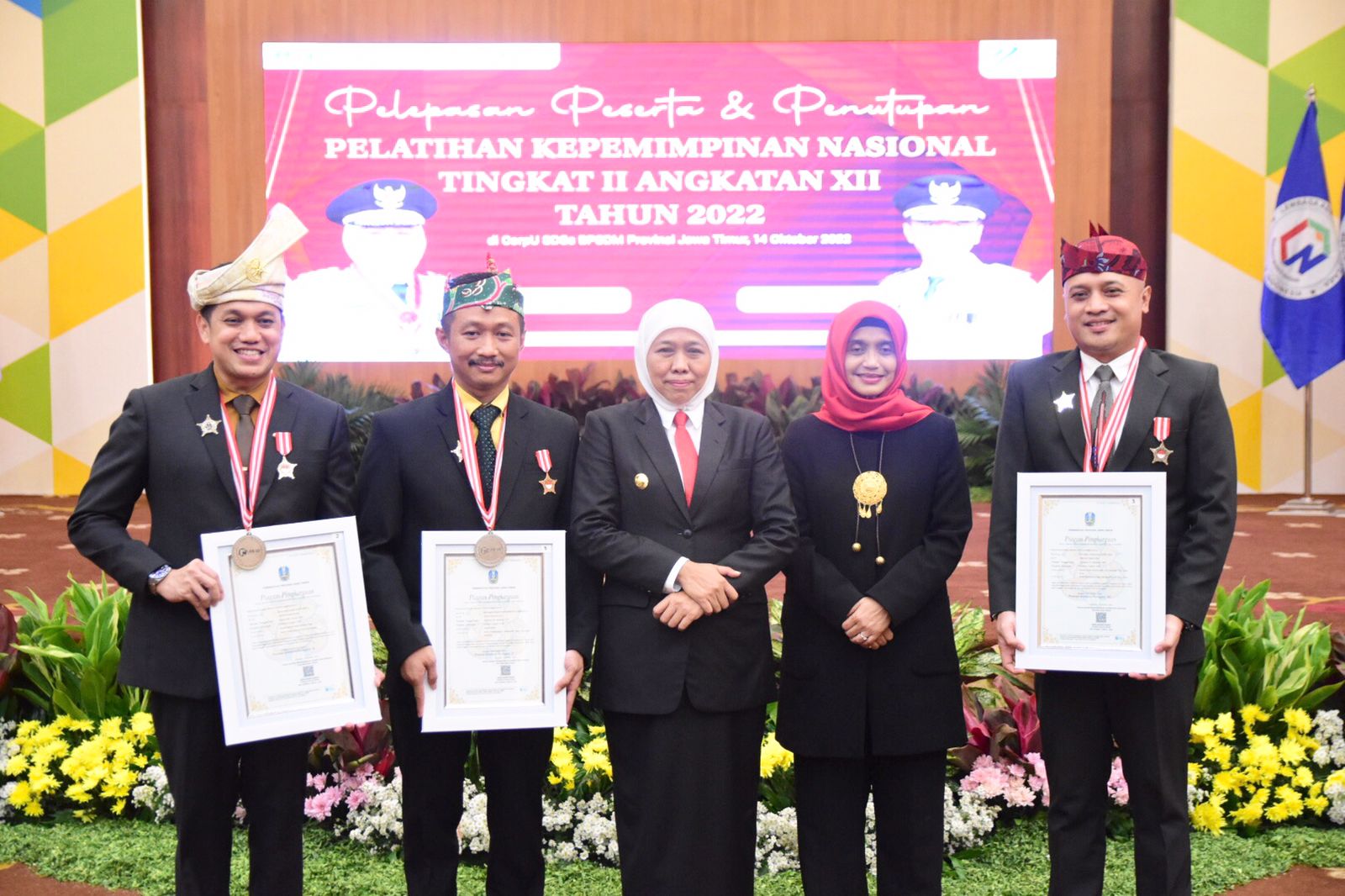 Tiga Kali Berturut-Turut , BPSDM Jatim Terima Penghargaan LAN RI Sebagai Lembaga Diklat Terbaik Nasional