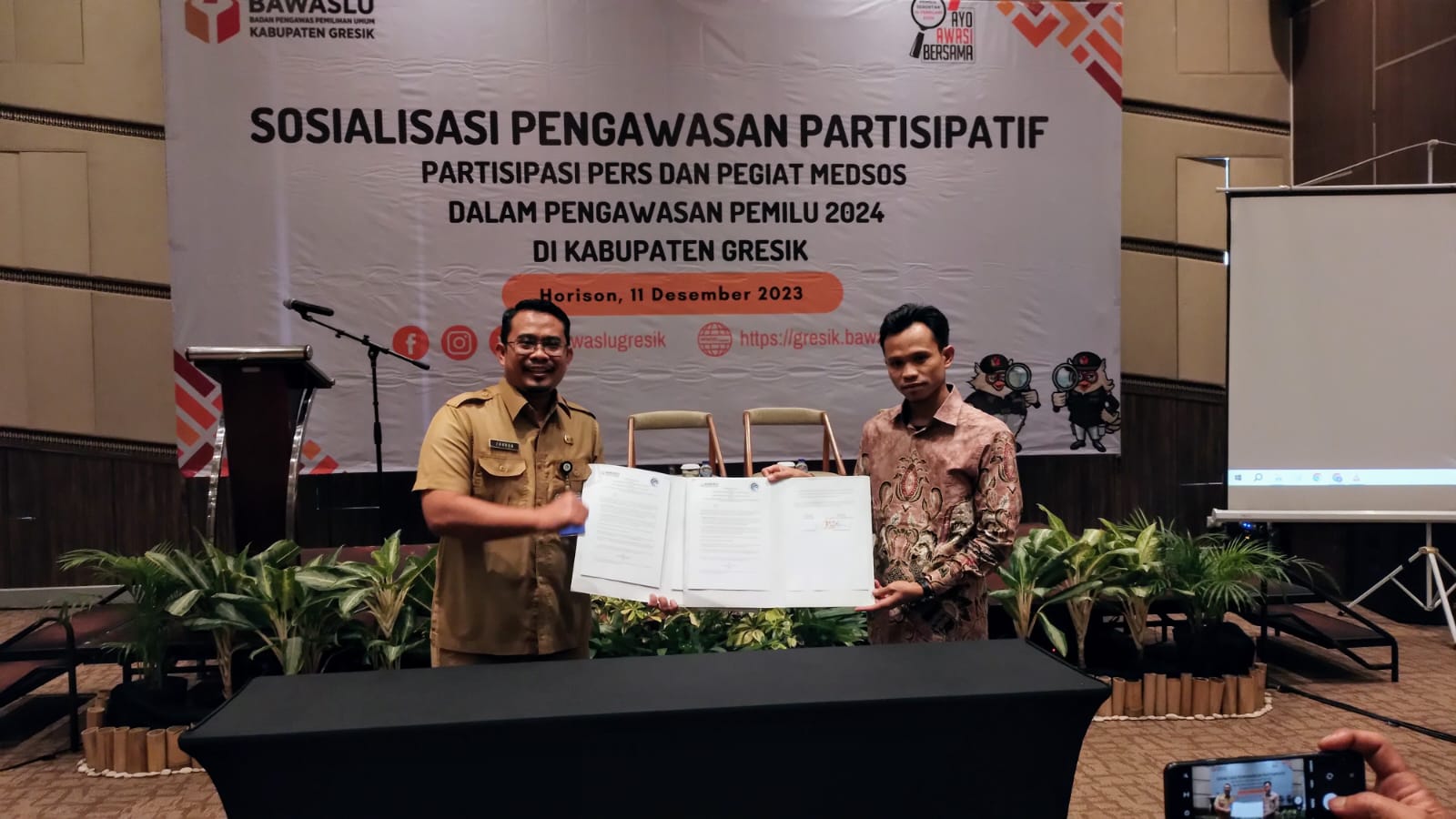 Pada Masa Kampanye, Bawaslu Gresik Masih Temukan Pelanggaran APK