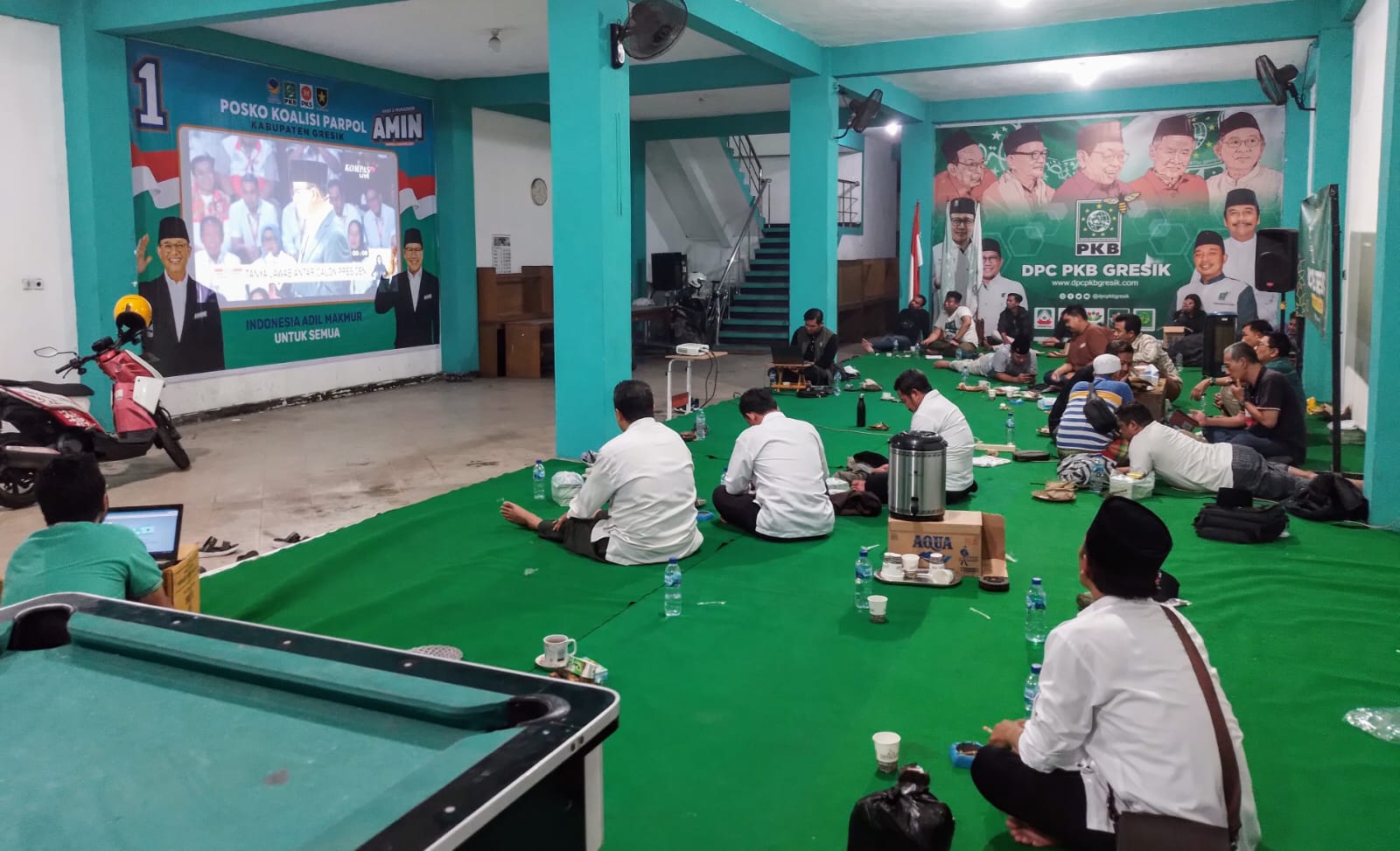 Nobar Debat Capres di Gresik, Tim Kampanye Daerah AMIN Optimis Dukungan Makin Mengalir