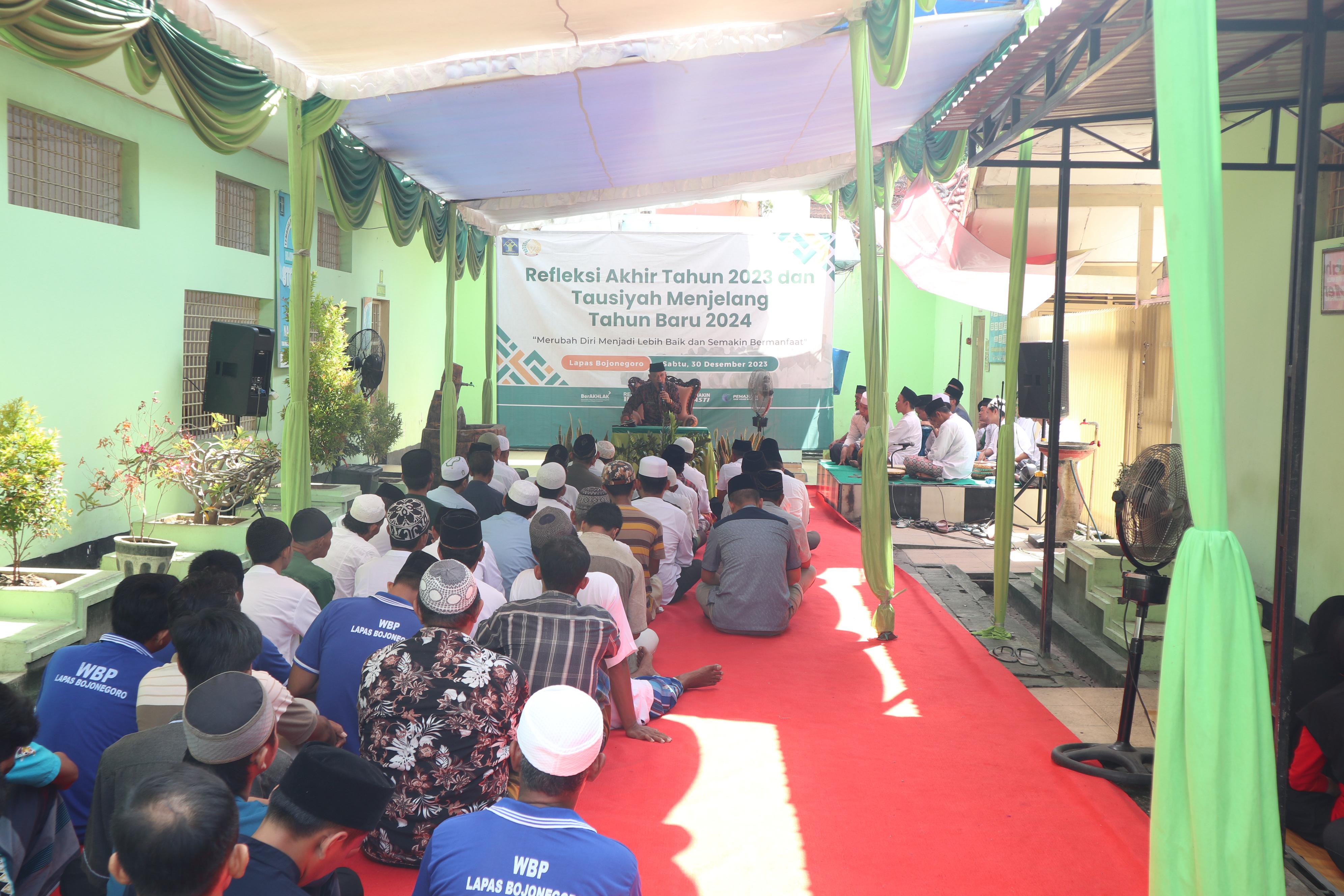 Lapas Kelas IIA Bojonegoro Adakan Pengajian Bareng Warga Binaan Pemasyarakatan