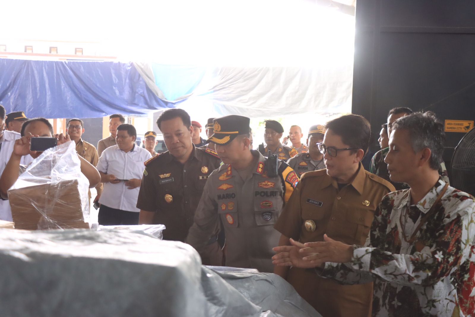 Pemilu Sudah Dekat, Forkopimda Bojonegoro Cek Kesiapan Logistik di Gudang KPU