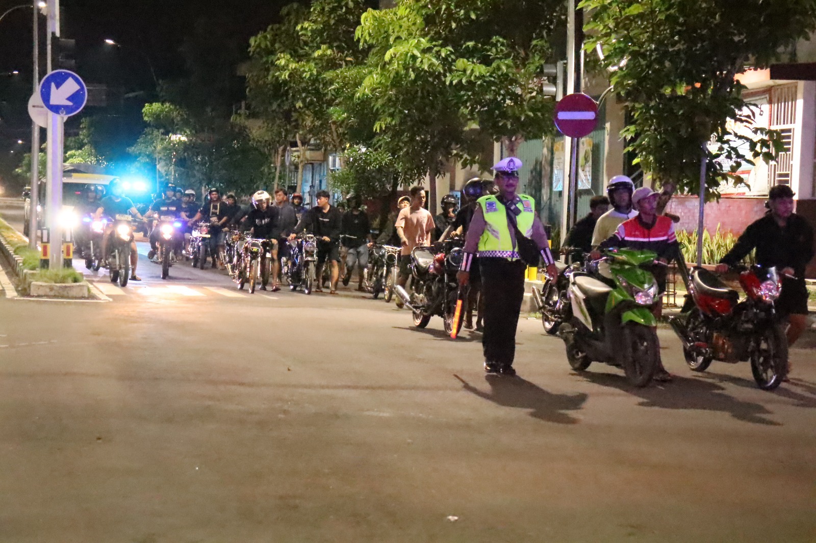 Puluhan Remaja Tanggung Mengendarai Motor Knalpot Brong di Bojonegoro Diamankan Polisi