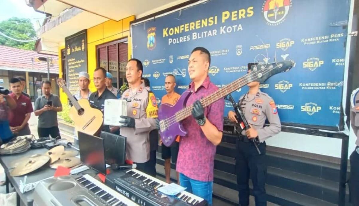 Bobol Gereja, Dua Pelaku Diringkus Polres Blitar