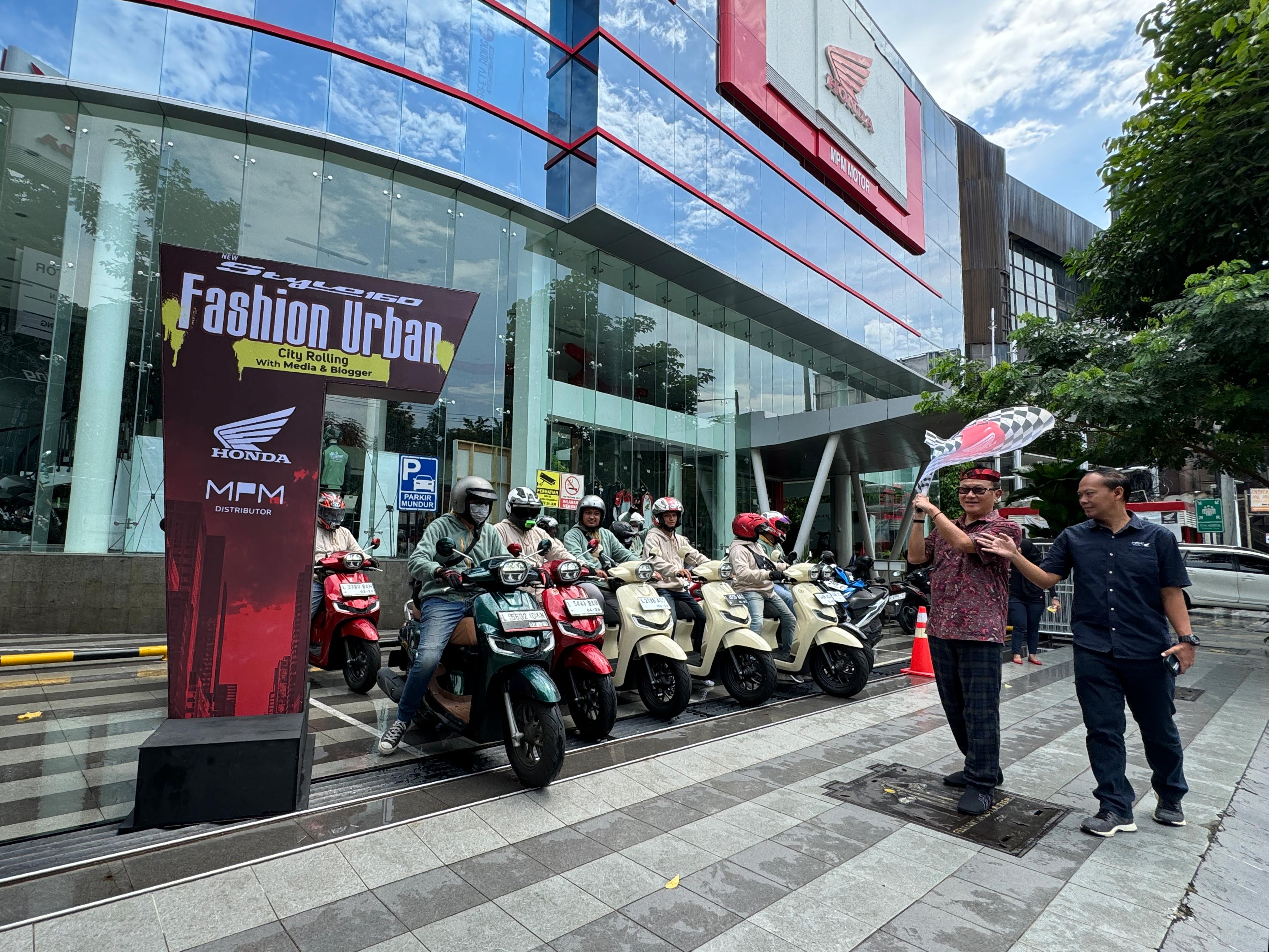 Stylo Fashion Urban City Rolling: Jajal Performa New Honda Stylo, MPM Honda Jatim Ajak Fun Riding Jurnalis dan Blogger.
