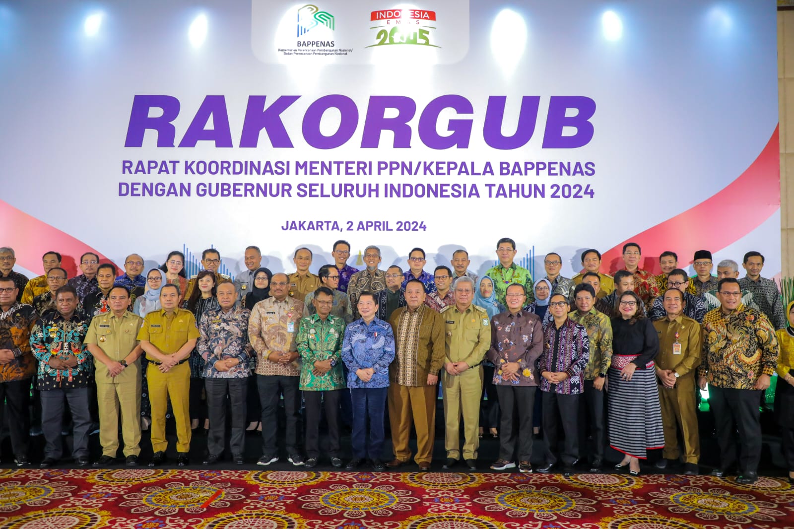 Hadiri Rakorgub bersama Menteri PPN/Bappenas, Pj. Gubernur Adhy Sebut Pentingnya Sinkronisasi Program Pembangunan Pemerintah Pusat dan Daerah