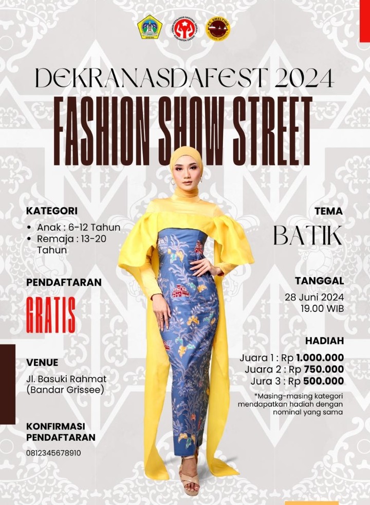 Smelting dan Dekranasda Akan Gelar Fashion Show Street Untuk Mempromosikan Batik Khas Gresik