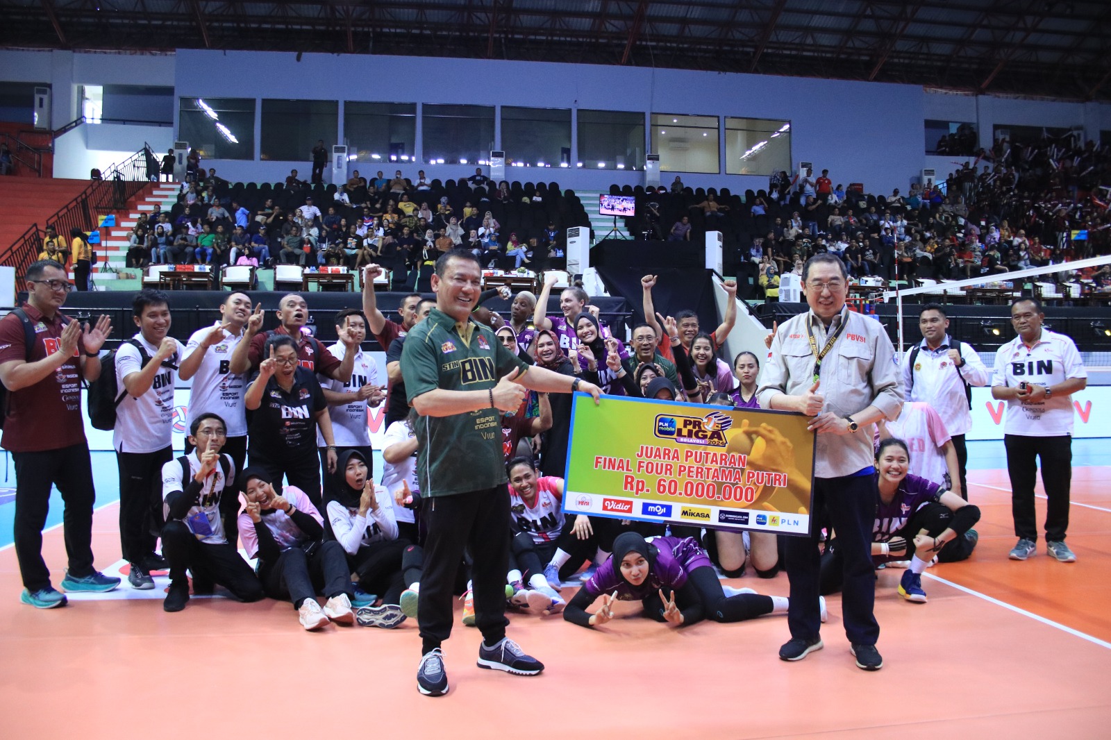 Usai Kalahkan Popsivo Polwan, Putri Jakarta BIN Juara Putaran Final Four Seri Pertama