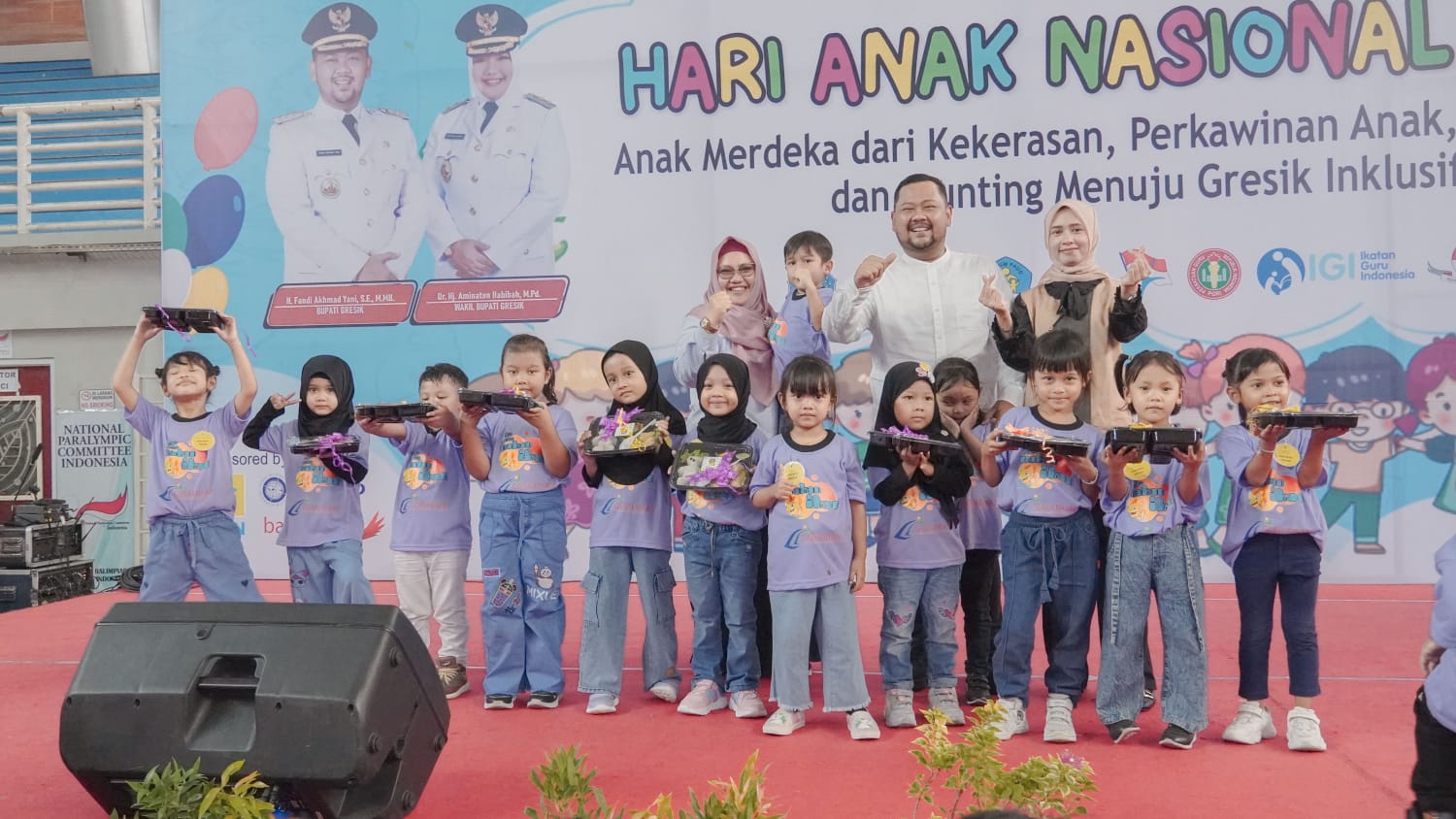 Momen Hari Anak Nasional 2024, Bupati Gresik Tekankan Pemenuhan Empat Pilar Hak Anak
