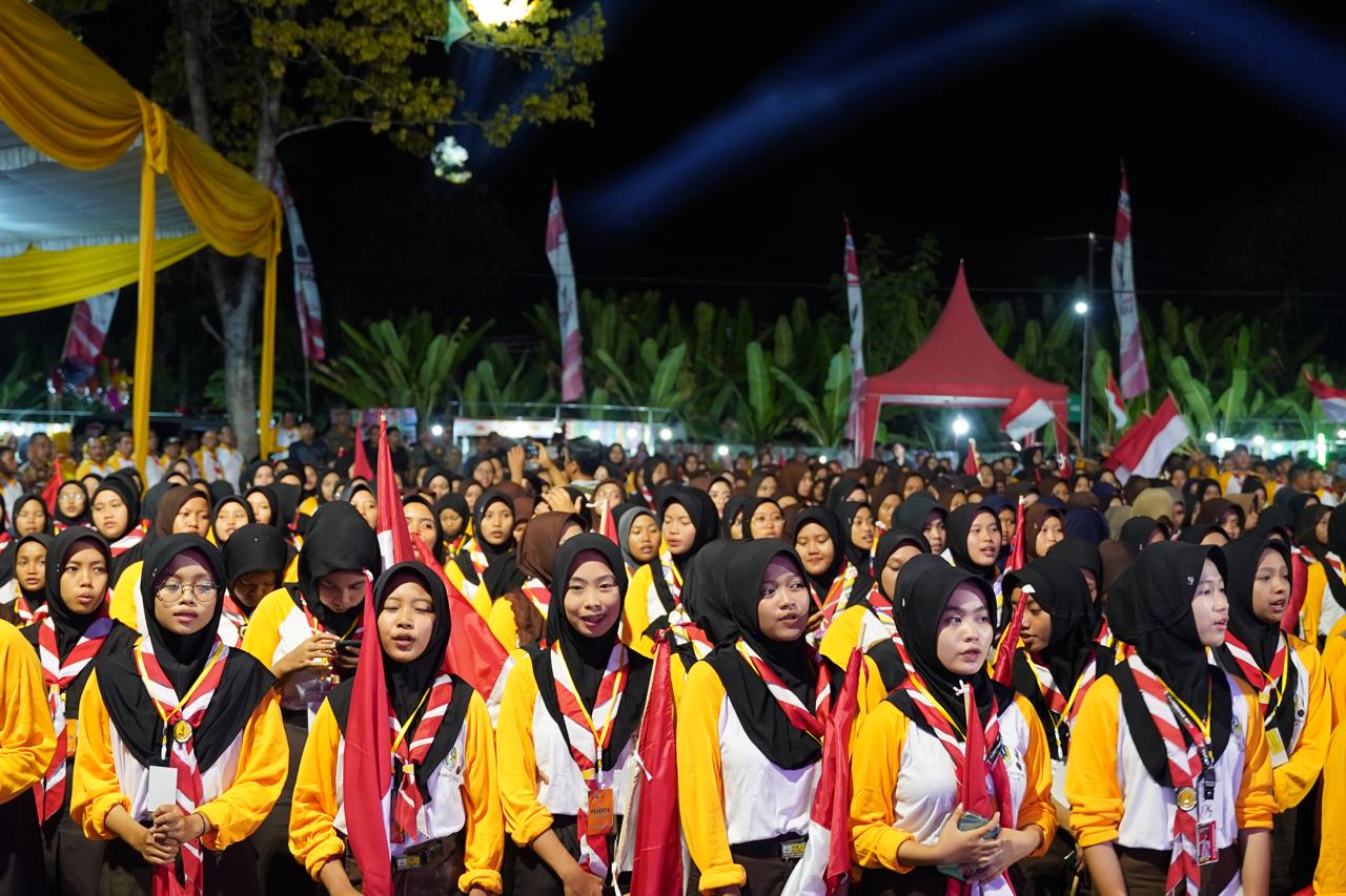 Kemah Kebangsaan, Siswa Siswi di Tuban Diajarkan Pendidikan Politik Pemilih Pemula