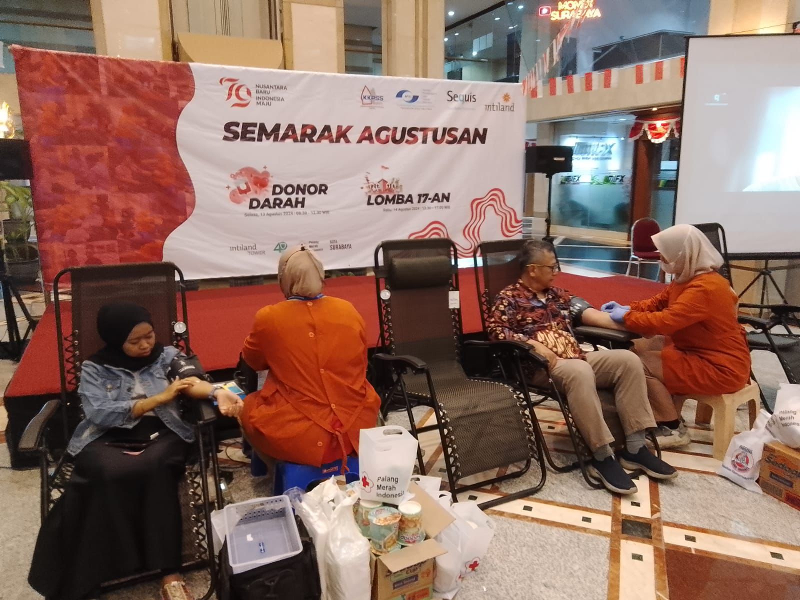 Komunitas Klaten Perantauan Saling Sapa (KKPSS) Jatim Bersama Intiland: Gelar Donor Darah untuk Semarak 79 Tahun HUT RI