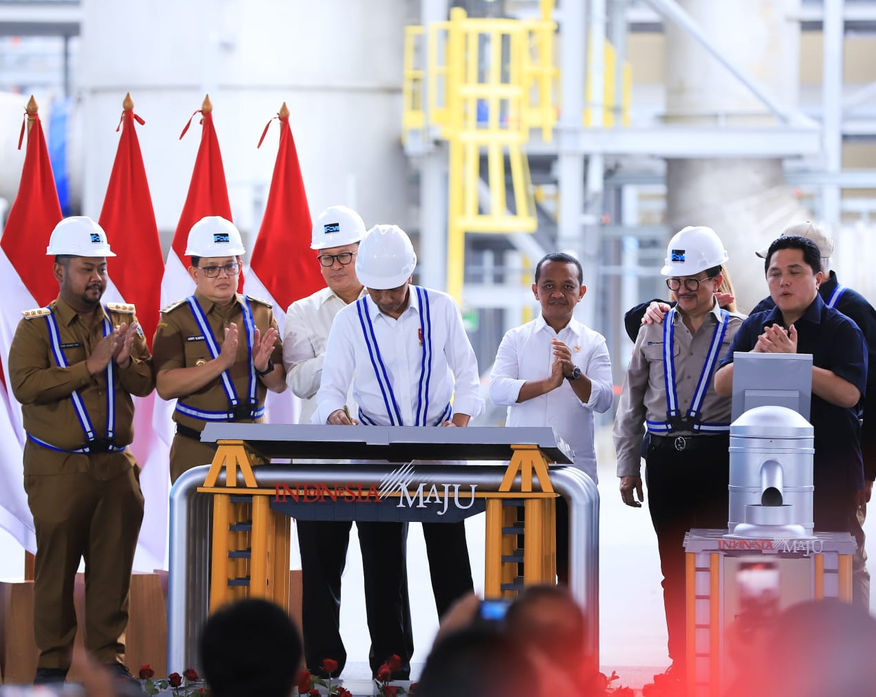 Produksi Smelter Freeport di Gresik Diresmikan Presiden Jokowi, Pj. Gubernur Adhy Optimis Dongkrak Perekonomian Warga Jatim