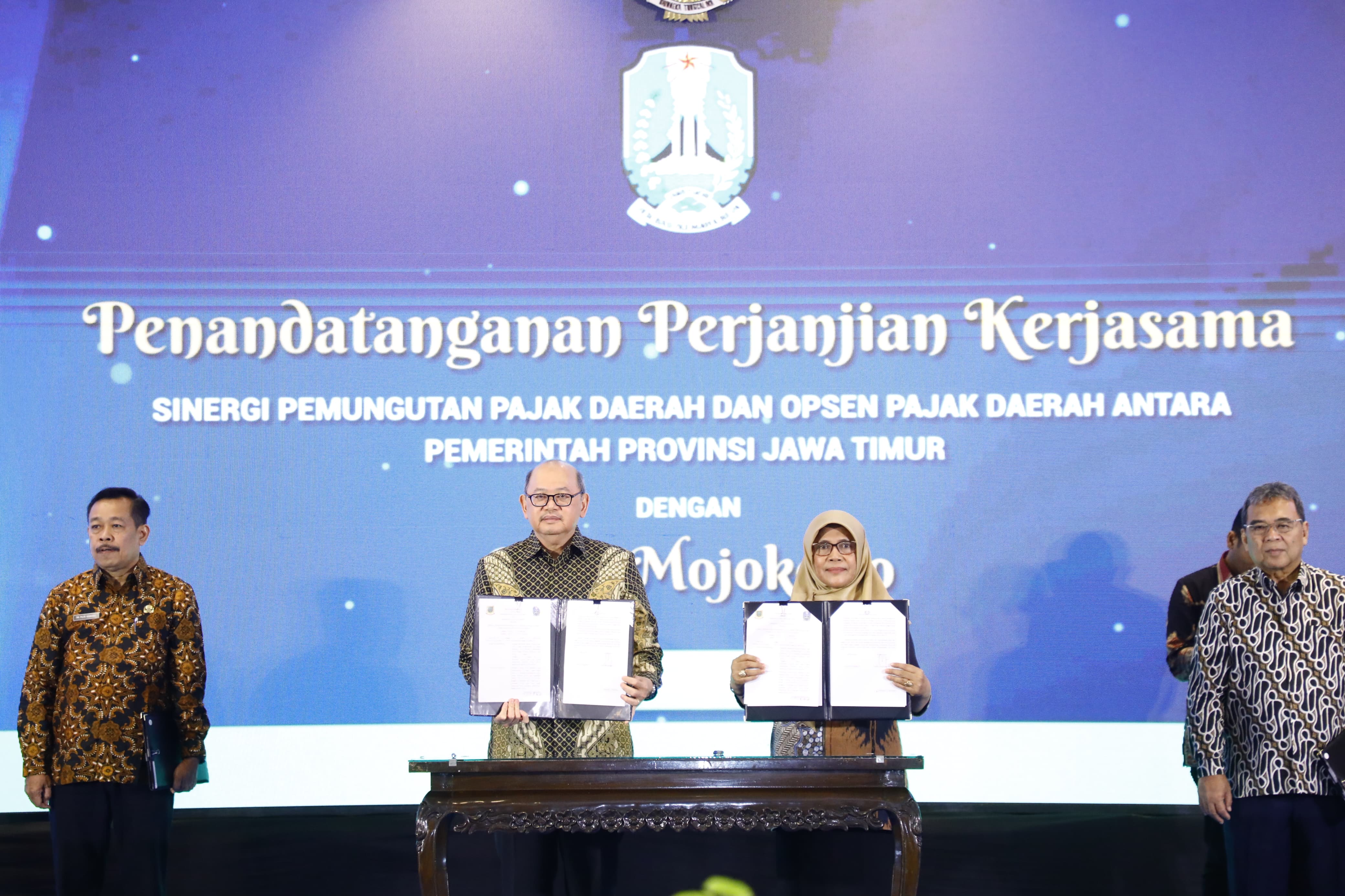 Optimalisasi PAD, Pemprov dan Pemkab/Kota se-Jatim Kerja Sama Sinergi Pungutan Pajak Daerah dan Opsen Pajak Daerah