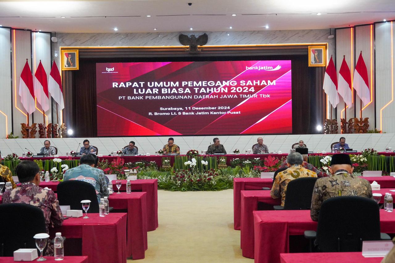 Bank Jatim Rampungkan RUPSLB 2024 untuk Jalankan Program KUB dan Lakukan Perubahan Nomenklatur Direksi