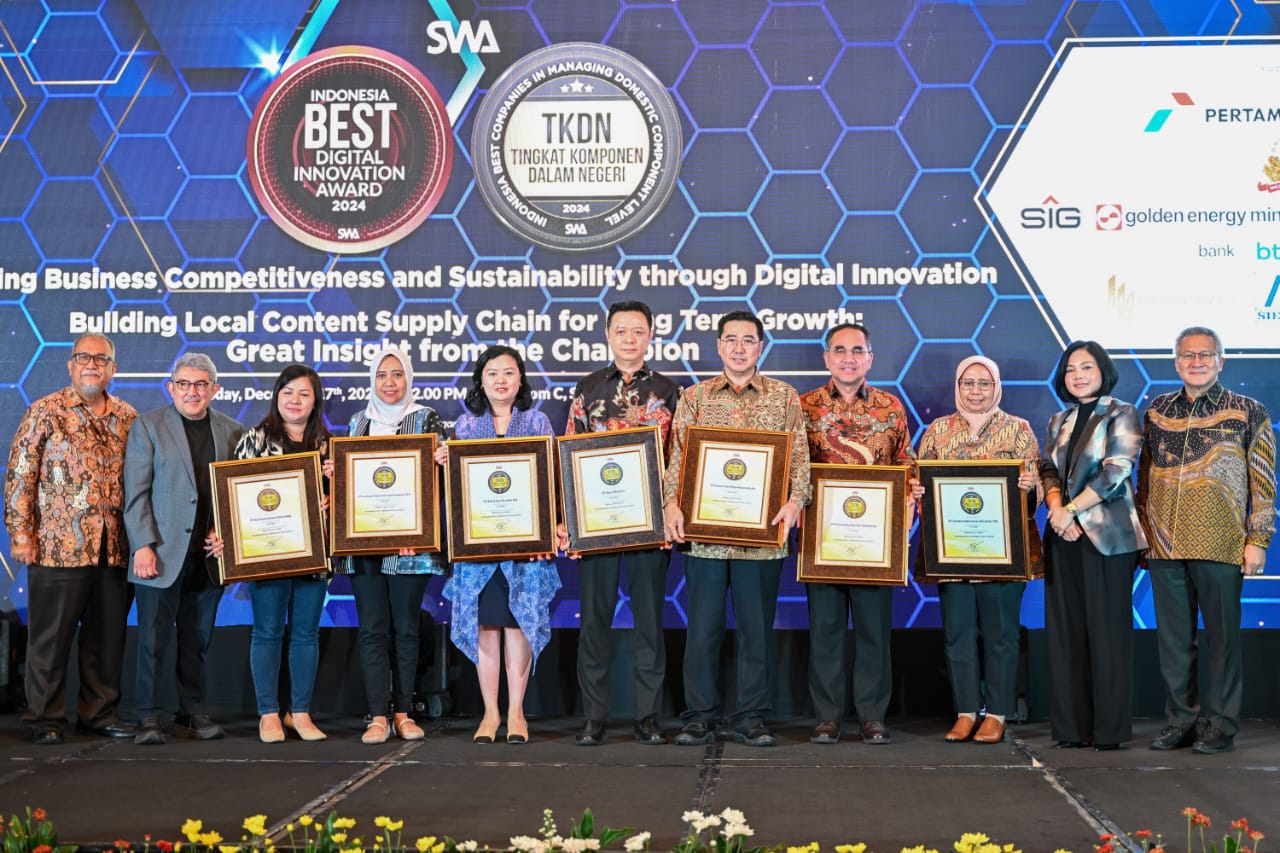 Konsisten Tingkatkan Penggunaan Produk dalam Negeri, SIG Raih Penghargaan The Indonesia Best Companies in Local Content