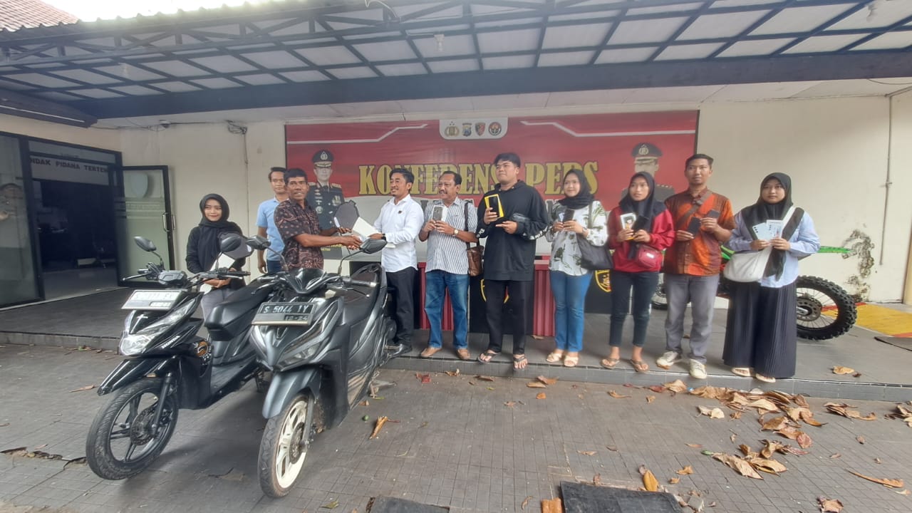 Polres Tuban Kembalikan Belasan Barang Bukti Pencurian ke Pemiliknya