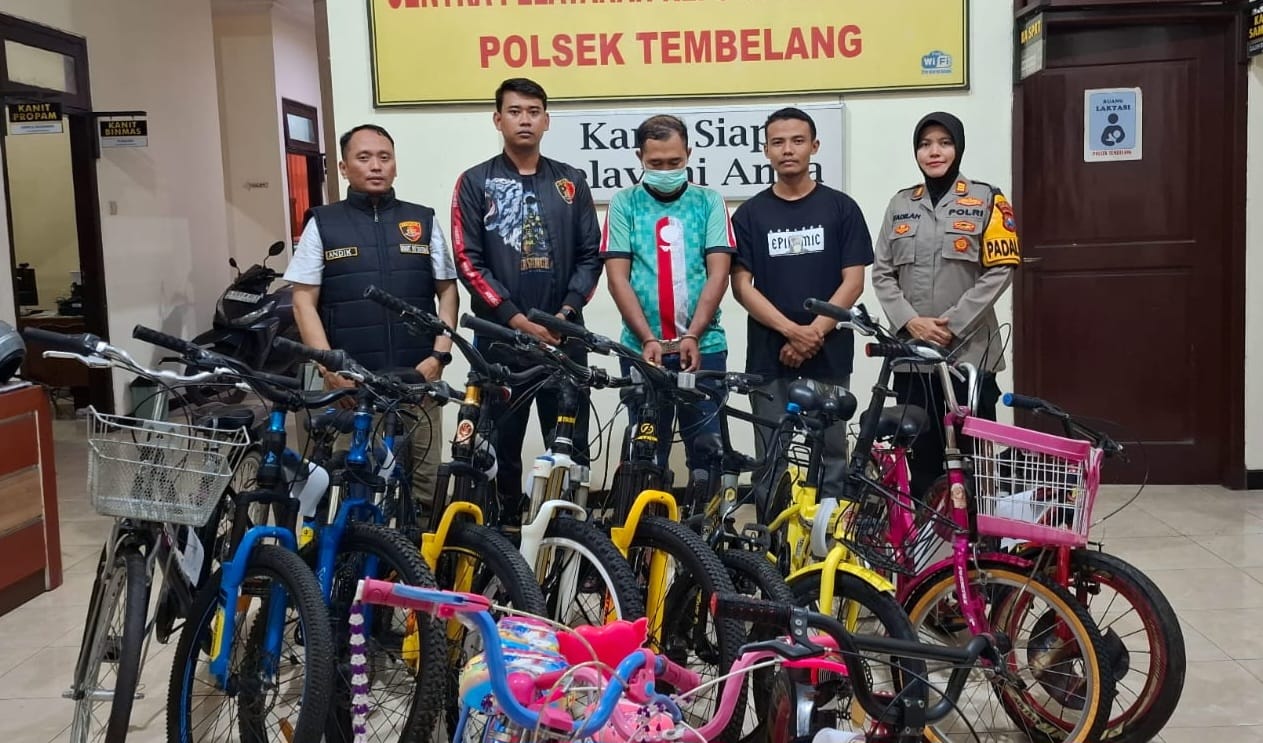 Spesialis Pencuri Sepeda Angin Ditangkap Usai Beraksi di 11 Lokasi, Polisi Kejar hingga Kediri
