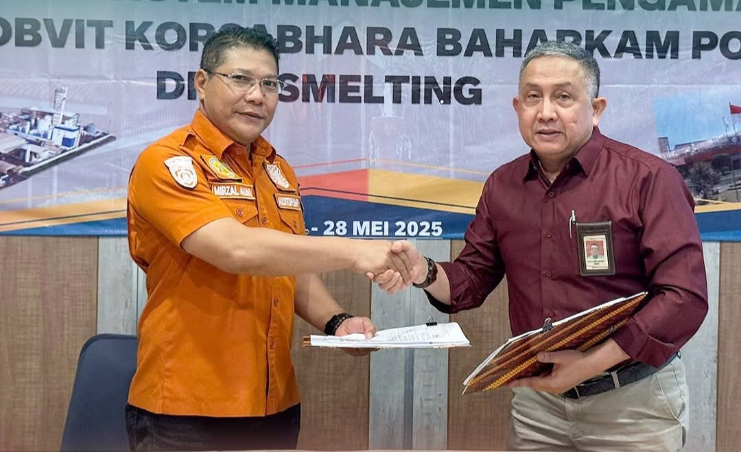 PT Smelting Berhasil Raih Sertifikat Emas Sistem Manajemen Pengamanan dari Mabes Polri