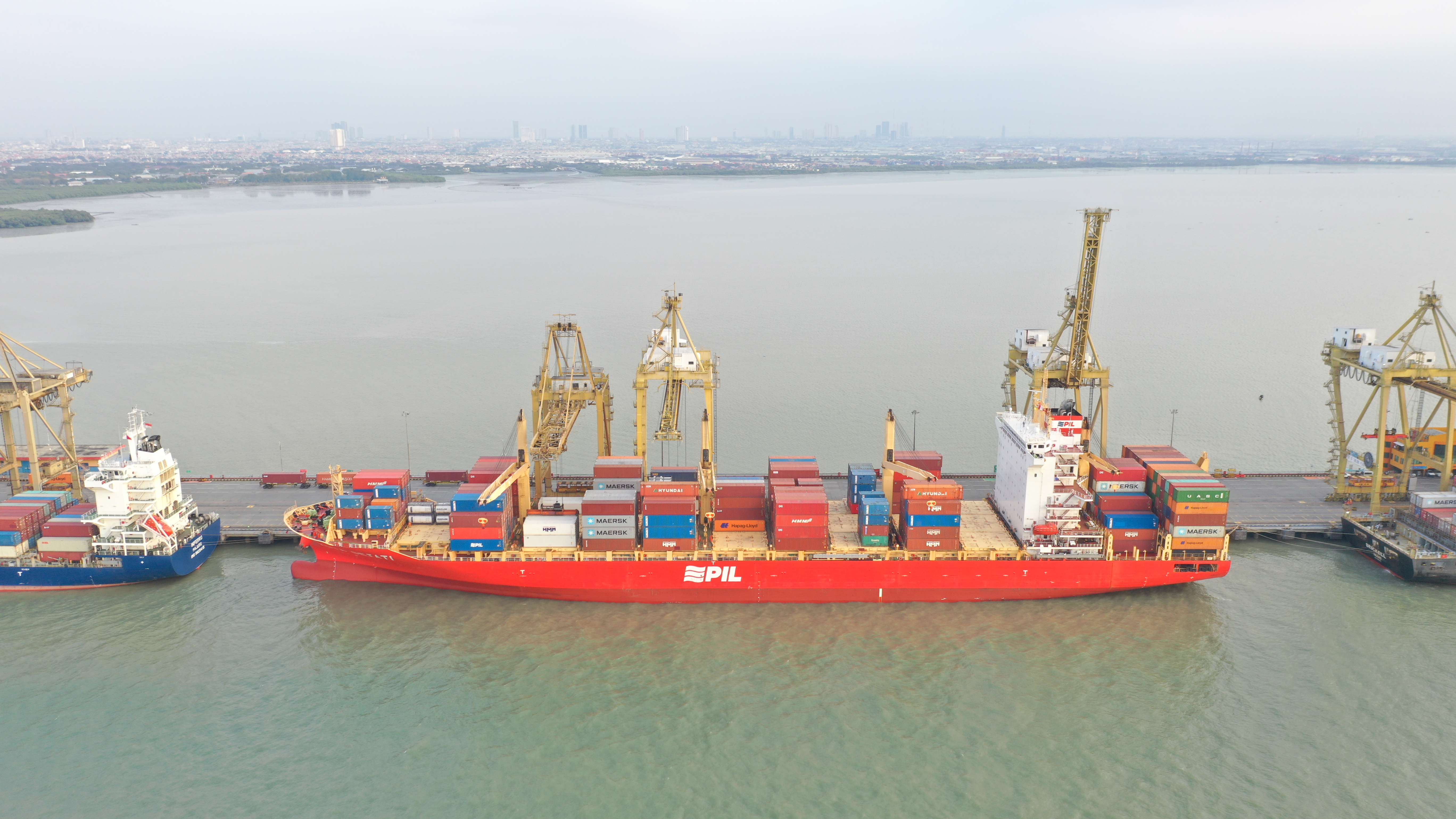 Arus Peti Kemas Internasional di Terminal Petikemas Surabaya Melonjak di Semester I 2025