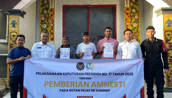Seperti Hasto, Tujuh Narapidana Rutan Sumenep Terima Amnesti Presiden