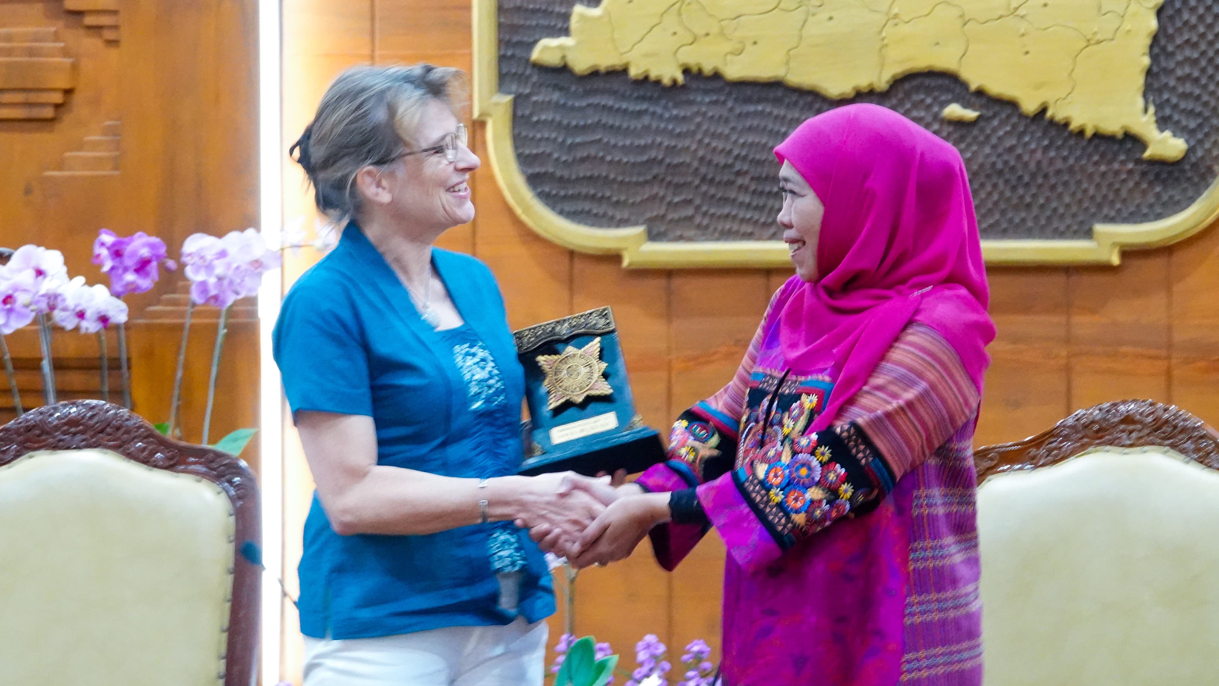 Di Hadapan Delegasi WFP, Gubernur Khofifah Pastikan Jatim Siap Jadi Pelaksana Beras Fortifikasi untuk MBG