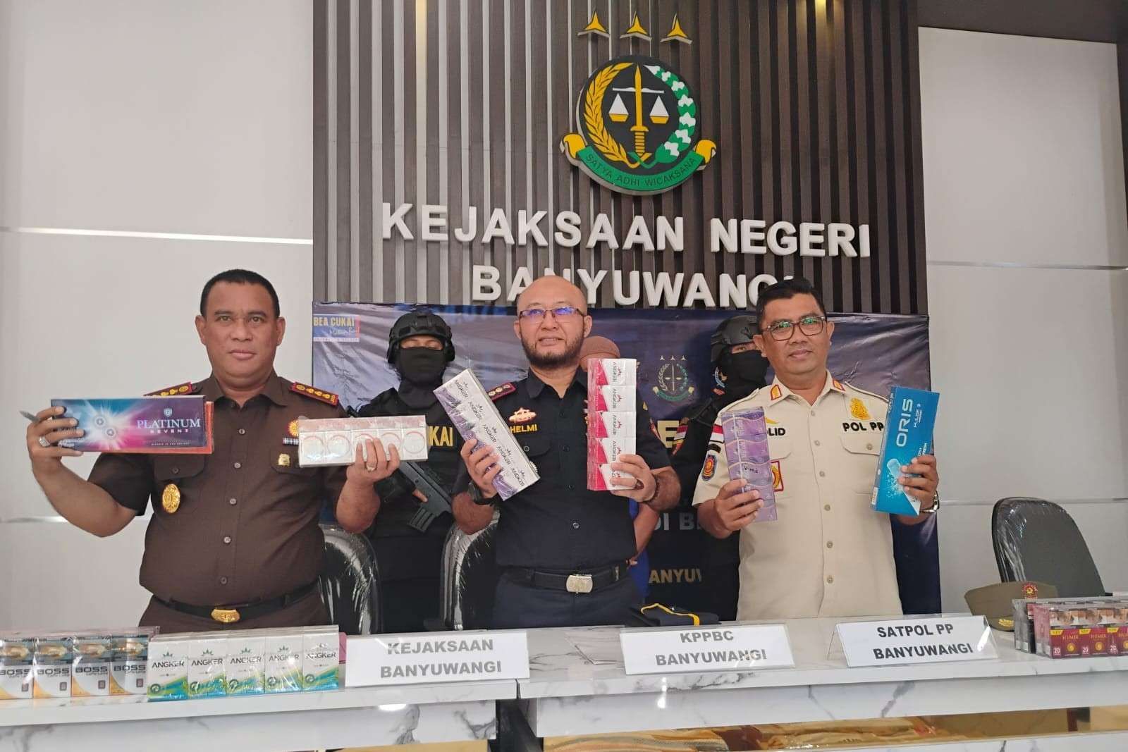 Hingga Agustus 2025, Bea Cukai Banyuwangi Sita 779 Ribu Rokok Ilegal
